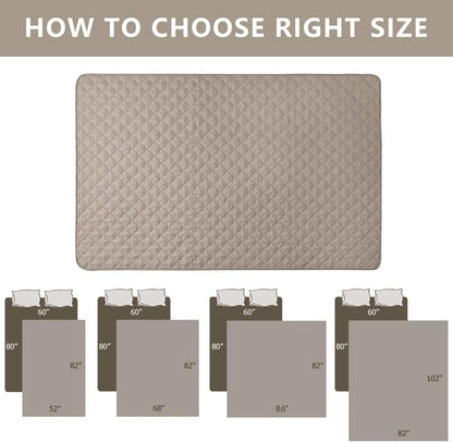 Dog Bed Cover Washable Pee Pads Dog Blankets for Puppy Large Dog Cat,Sofa Reversible Changing Pad Reusable 1 Piece（68"X82",Beige+Sand+Sand）